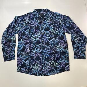 PETE HUNTINGTON Long Sleeve Shirt Mens Size XL Hawaiian Hand Dyed Button Front